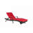 Wicker Reclining Lounge Chair Lawn Sunbathing Chairs Recliner up to 150° Beach Poolside Garden-2017012070