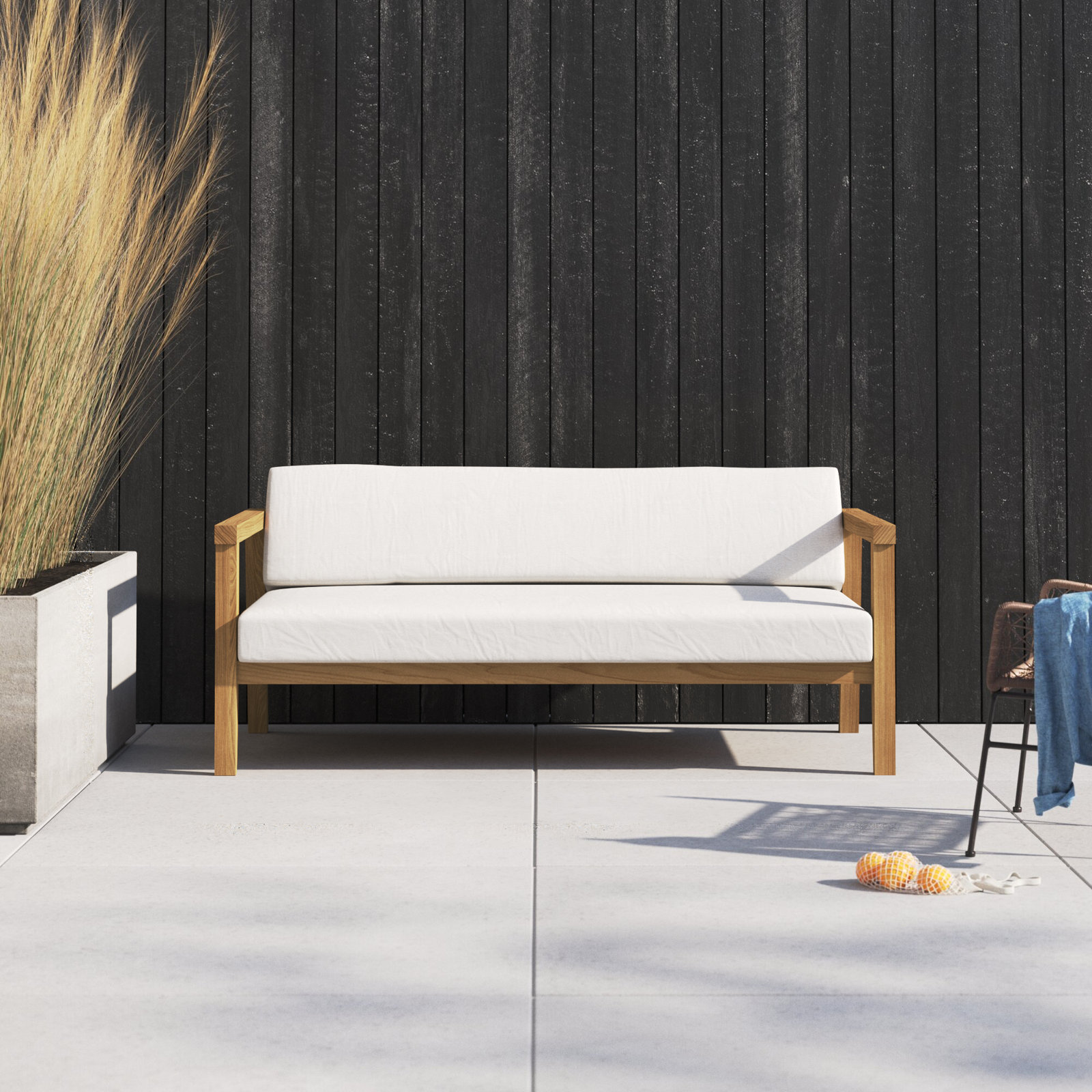 Bayport 71" Teak Patio Sofa