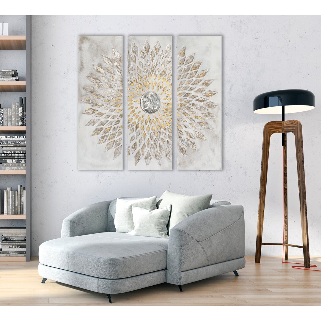 Elegantes Mandala Triptychon