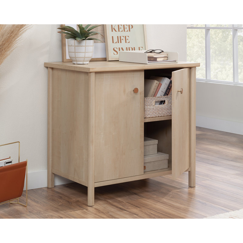 Natural Maple Adjustable Shelf Office Storage Cabinet