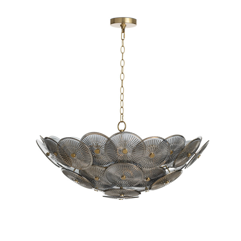 Holly 9 - Light Chandelier, Smoke