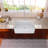 33'' L Single Bowl Ceramic Farmhouse / Apron Kitchen Sink with Sink Grid-121504163