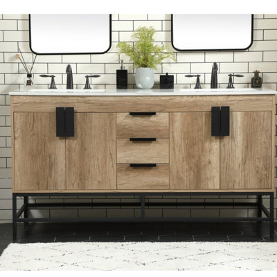 Eugene 60" Double Bathroom Vanity Set