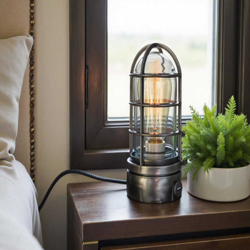 Lampe cage - Style industriel rétro Steampunk