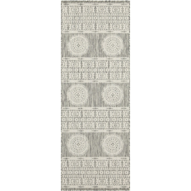 7Ft. 10In. X 10Ft. 3In. Area Rug Sunshine Gchar2024 Silver - Polypropylene , Stain Ideal For & Pet Homes Indoor/Outdoor