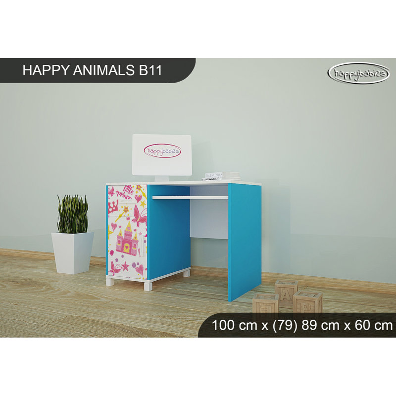 100cm Writing Desk, Blue