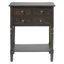 Console étroite, canapé mince avec trois tiroirs de rangement et tablette inférieure (brun)