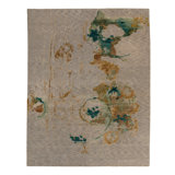 Gray Contemporary Wool Blend Rug - 8' x 10'