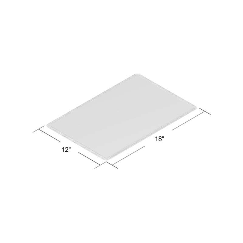 Napperon en coton 18 "Harper, Gris