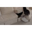 Canapé de coin modulaire 3 places en velours côtelé, 107 pouces, avec rangement et pouf.-383895064