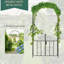 Arche de jardin en métal de 7,5 pi avec barrière Outsunny