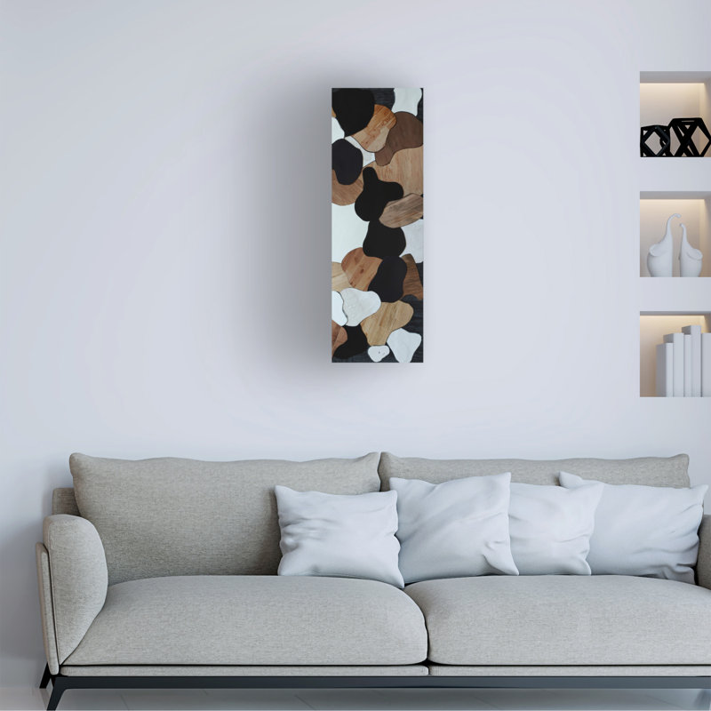 Chocolat, guimauve, noix et iv sur toile par Coco Good Print, H 32 po x l 10 po x P 2 po