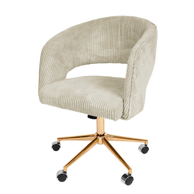 Chaise de bureau Reniel, Beige