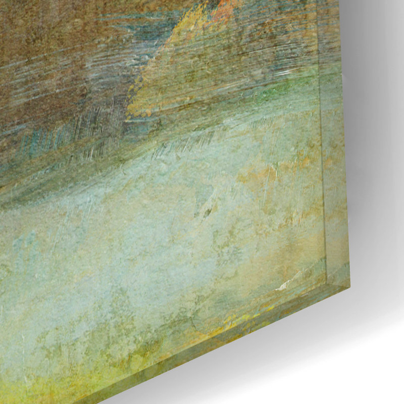 Art mural en verre Wrought Studio ™ «Summer Marsh» par Suzanne Nicoll, H 12 po x l 12 po x P 0,13 po