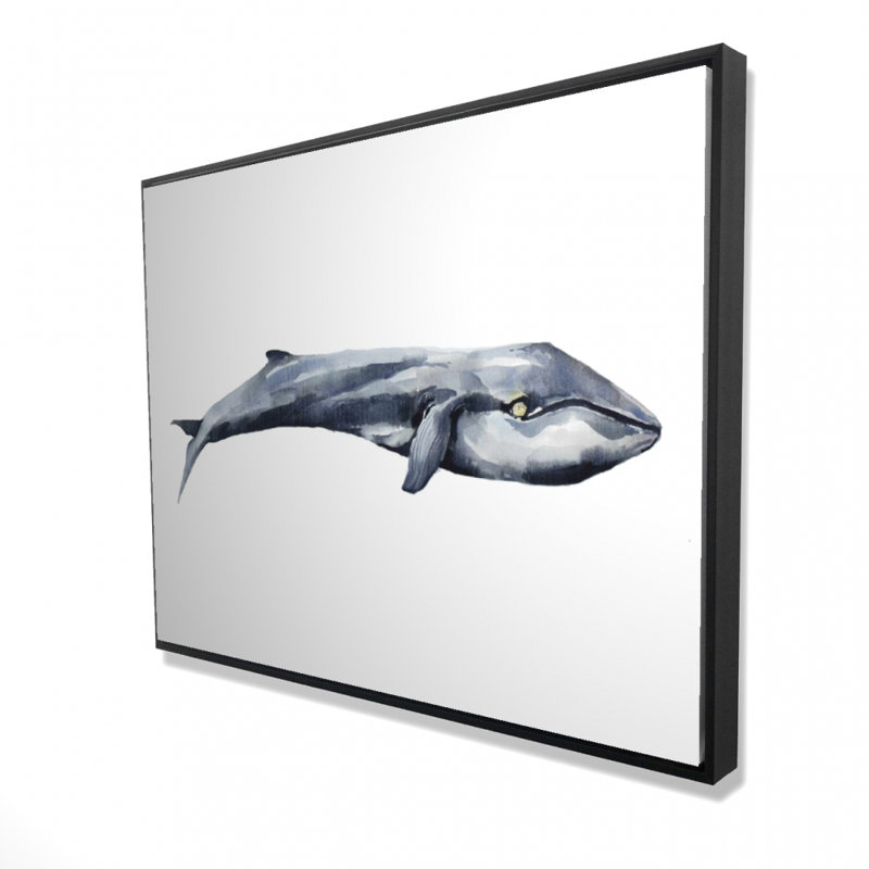 Reproduction d'aquarelle sur baleine