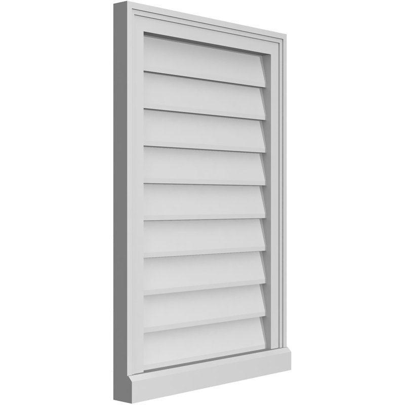 Cadre de seuil Brickmould, brun clair apprêté, H 30 po x l 20 po x P 2 po