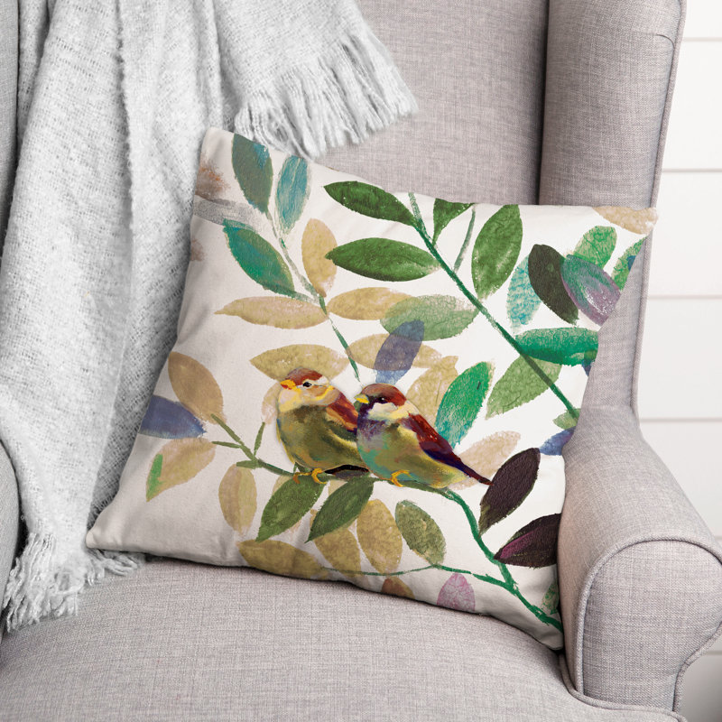 Housse de coussin d'extérieur carré et insert, Vert