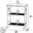 3-Tier Rolling Kitchen Cart With Locking Wheels, Multi-Functional Storage Cart For Microwave, Office, Living Room, And Bathroom Organization