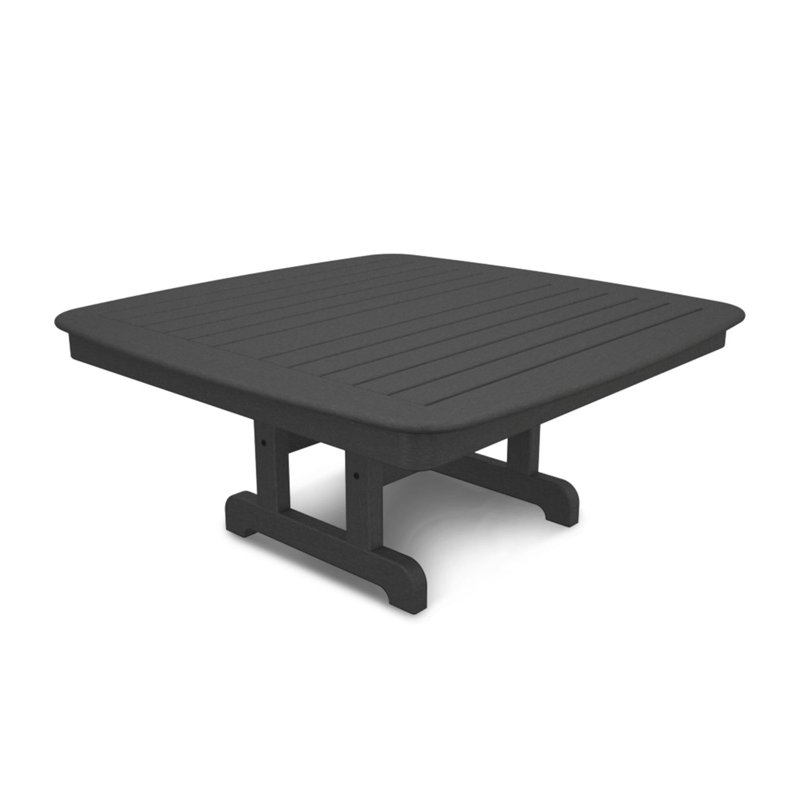 Table de conversation POLYWOOD Nautical, 44 po, Gris ardoise