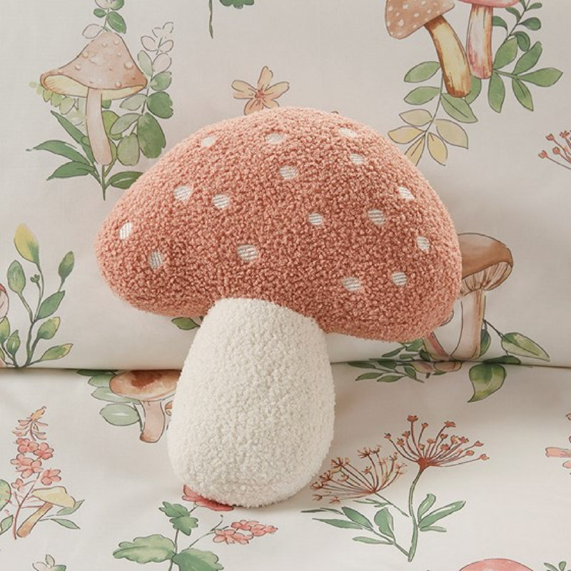 Ensembles de literie fantaisistes, polyester confortable, style jardin champignon, confort à la maison