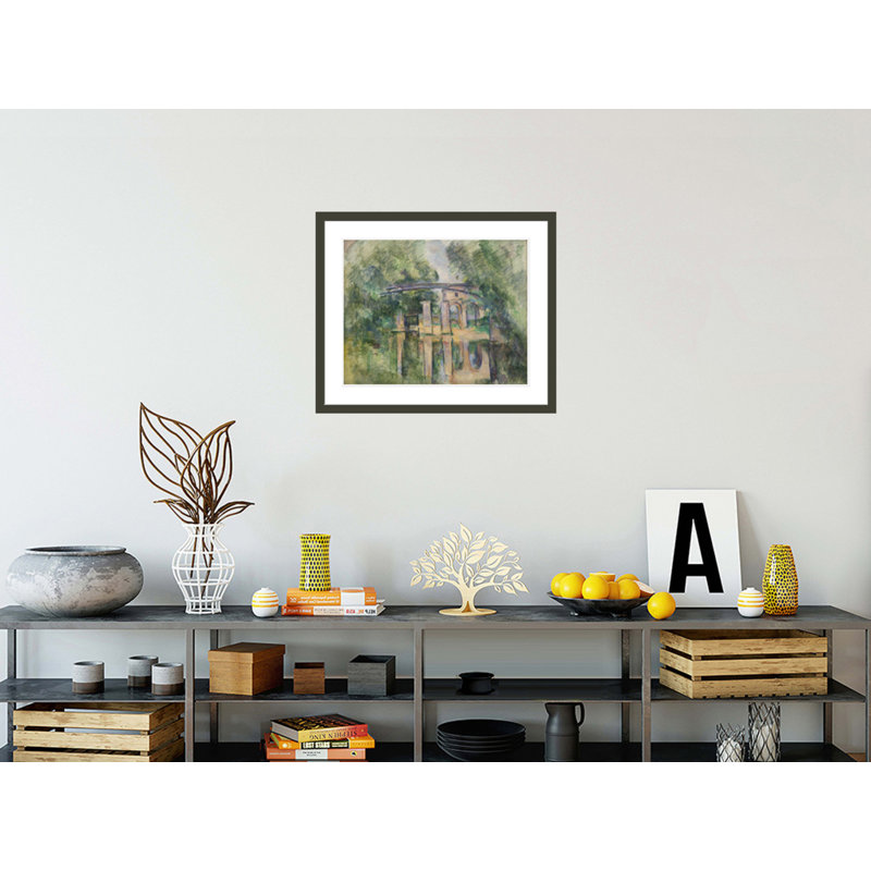 «The Aqueduct and Lock» par Paul Cézanne, impression giclée encadrée, H 23,5 po x l 28,1 po