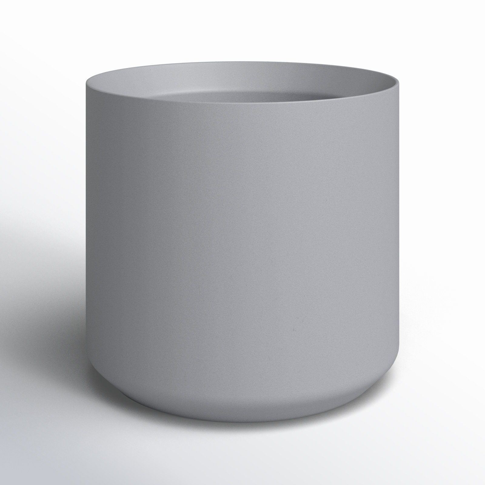 Parsons Handmade Ceramic Pot Planter, Gray, 10" H x 10.75" W x 10.75" D