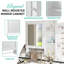 Armoire de rangement murale pour salle de bain, armoires à pharmacie avec grande porte miroir (meuble-lavabo non inclus), armoire de vestibule-1681908899