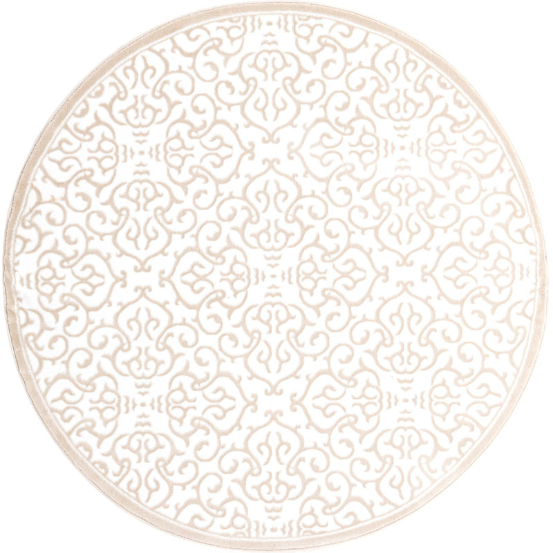 Whitting Oriental Indoor Rug, Round 3'3"