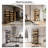 5 Tier Glass Display Cabinet, Curio Cabinet, Dining Cabinet, Bookcase With Adjustable LED Lights, Human Sensor-716561637