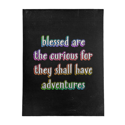 Tapis en chenille de polyester style citations