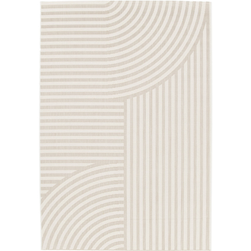 Binnur Geometric Recycled P.E.T Flatweave Indoor / Outdoor Area Rug, Rectangle 120 x 170cm