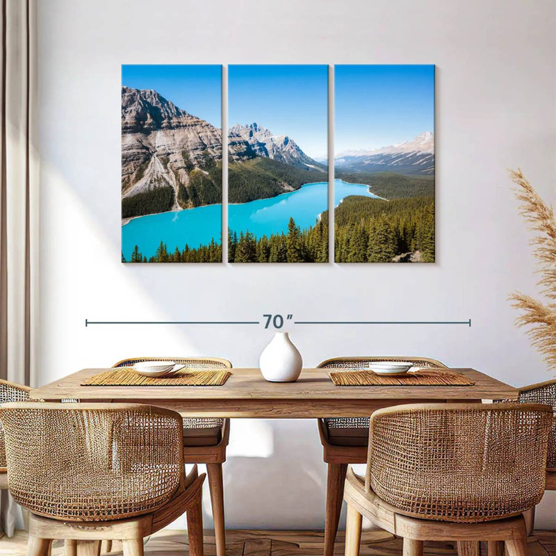 Alamar, aigue-marine, lac Peyto, H 36 po x l 57 po