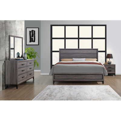 GRAND LIT MIRAGE GRIS