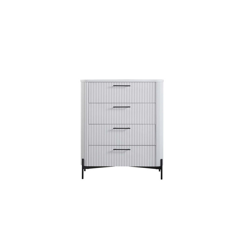 Commode 4 tiroirs, Blanc