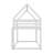 Low House Bunk Bed with Integrated Ladder-1553496720