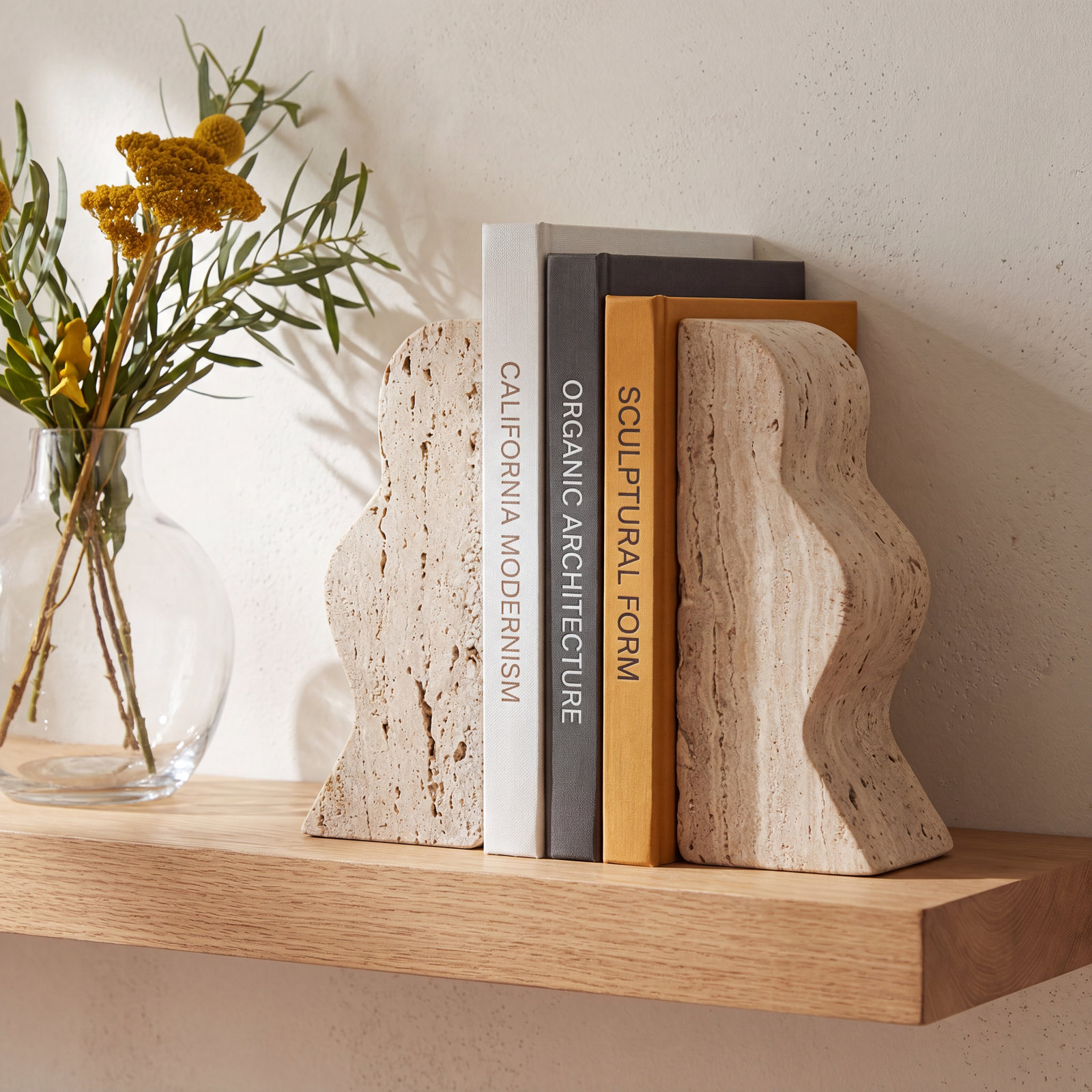 Ettinger Sandstone Bookends, Beige