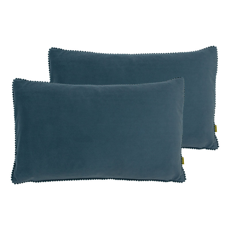 Rectangular Lumbar Cushion, Dark Blue