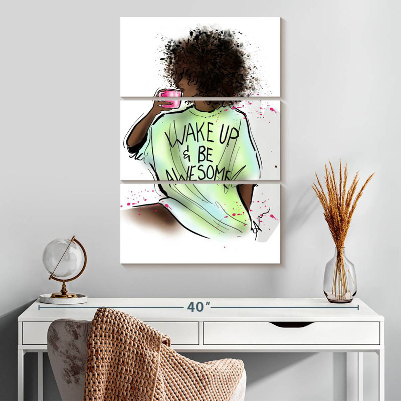 Leisha Wake Up Girl, H 32 po x l 20 po