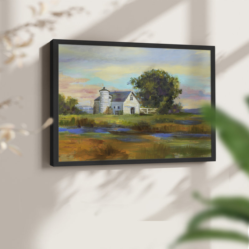 Down by the Barn - Reproduction encadrée - Restickable, Noir, noir, noir, noir, H 22 po x l 28 po