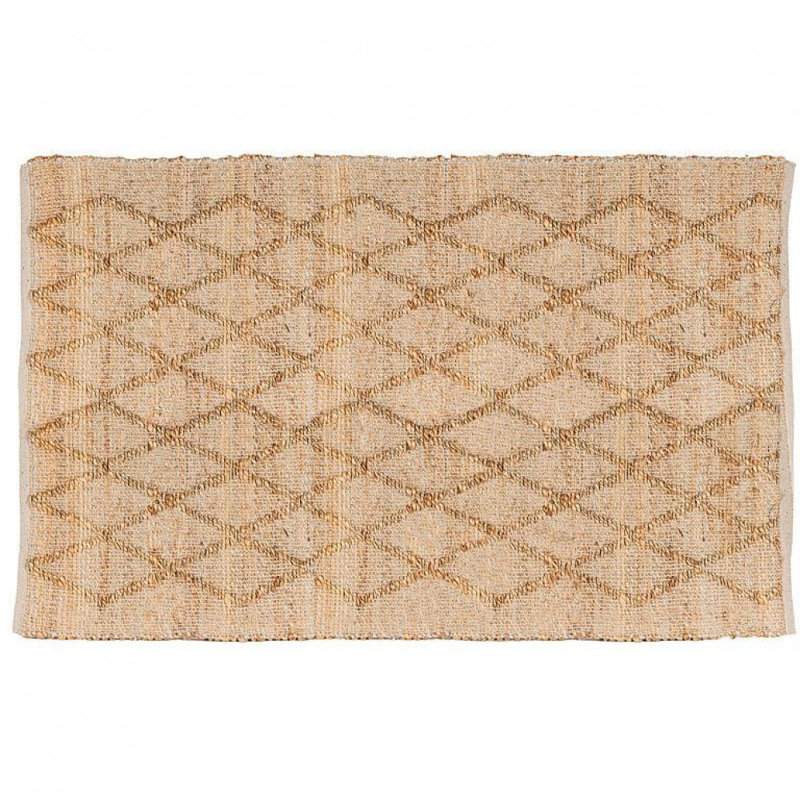 Grand tapis tissé à losanges