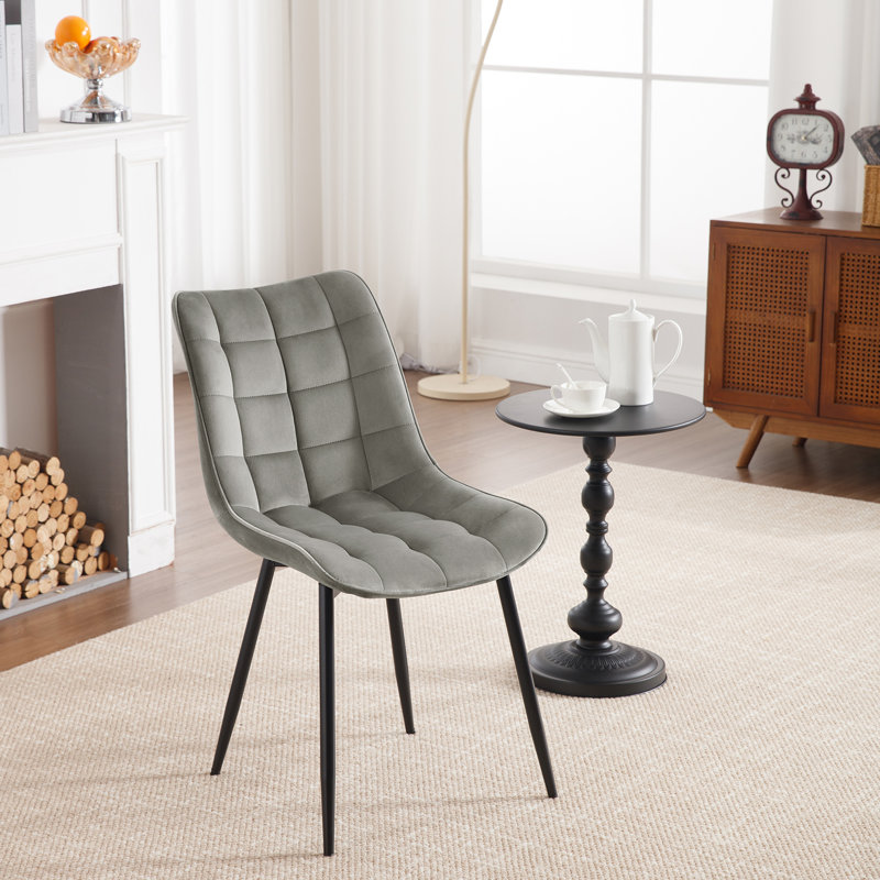 Chattooga Upholstered Dining Chair, Light Grey