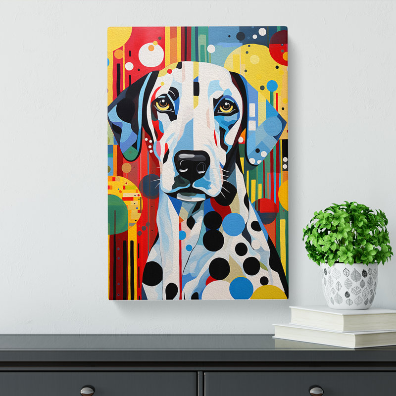 Dalmation Constructivism - Print on Canvas, 60cm H x 40cm W x 3cm D