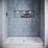 Streamline 60 in. x 36 in. Alcove Acrylic Shower Base in Matte Marble with Center Drain, Drain Included-118934374