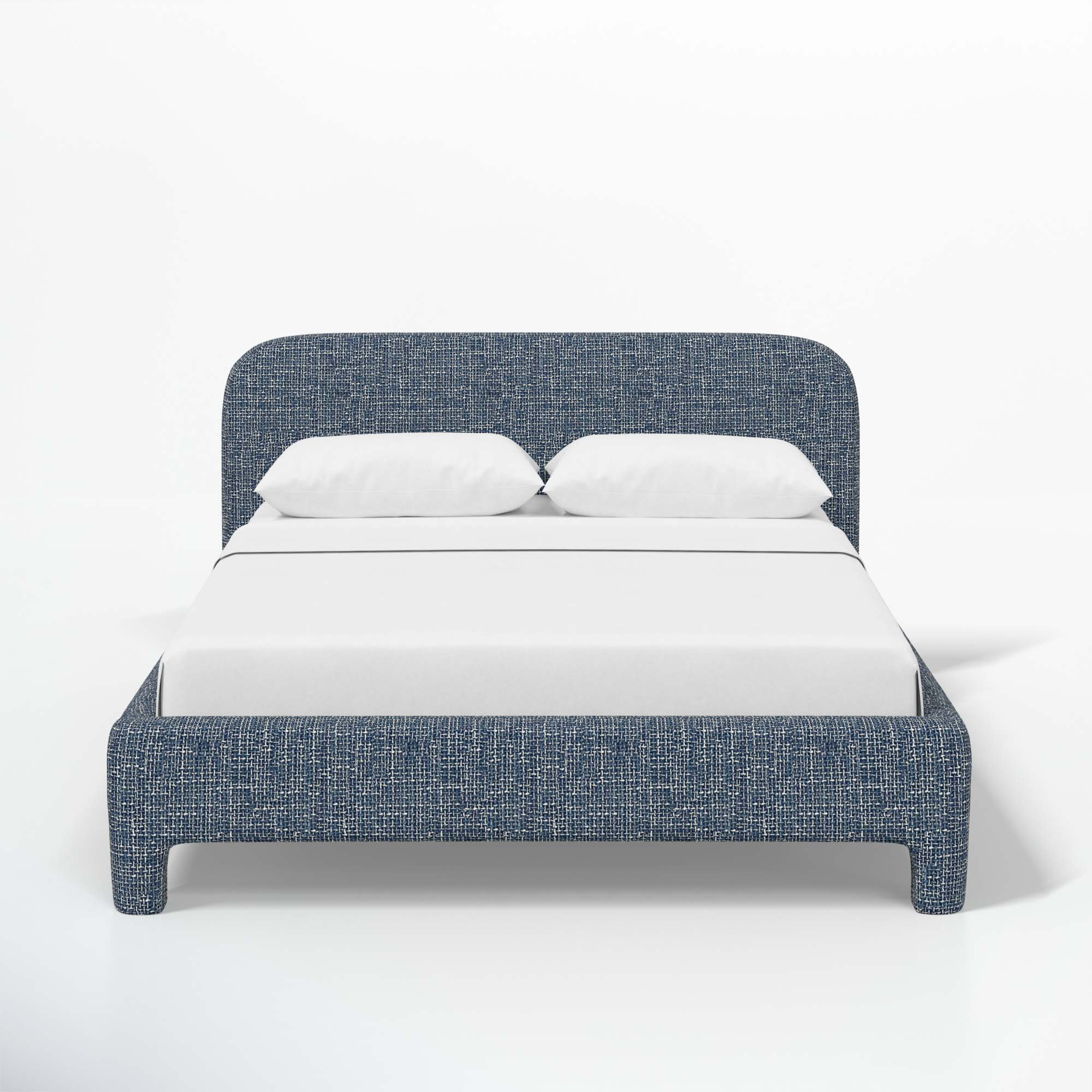 Illy Upholstered Bed, Classic Elephant Boucle, Queen