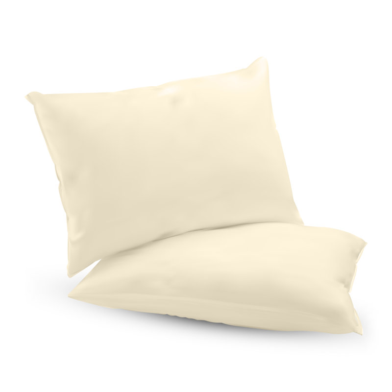 2 Piece Microfiber / Polyester Guest Room Pillowcase Case Pack, King, Cream
