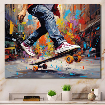 Skateboard Street Fusion - Skateboard Wall Art