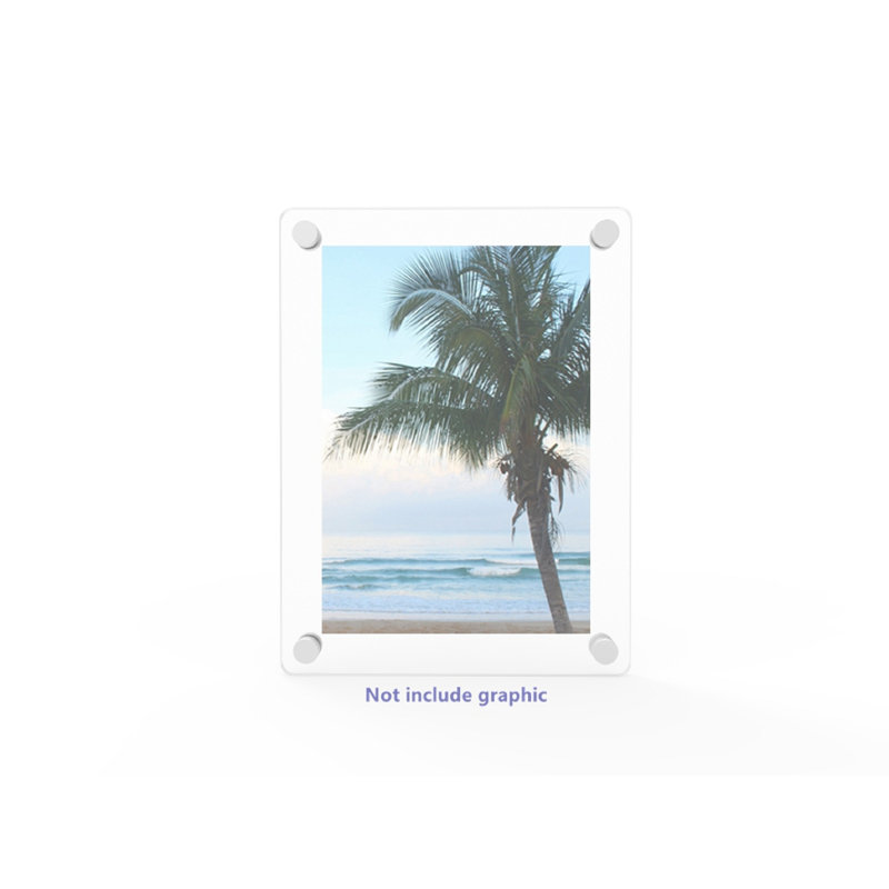 Porte-affiche mural en plexiglas transparent