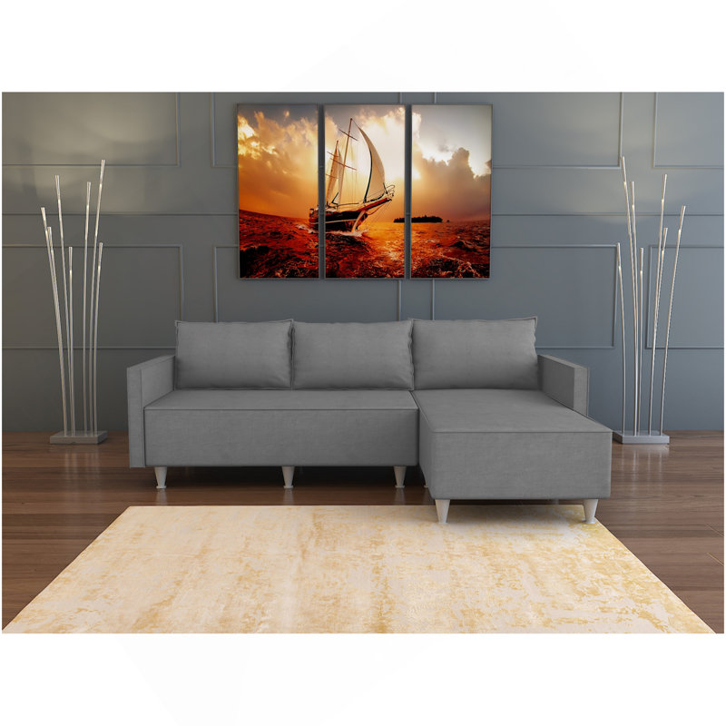 Aybuke Sectional, Grey