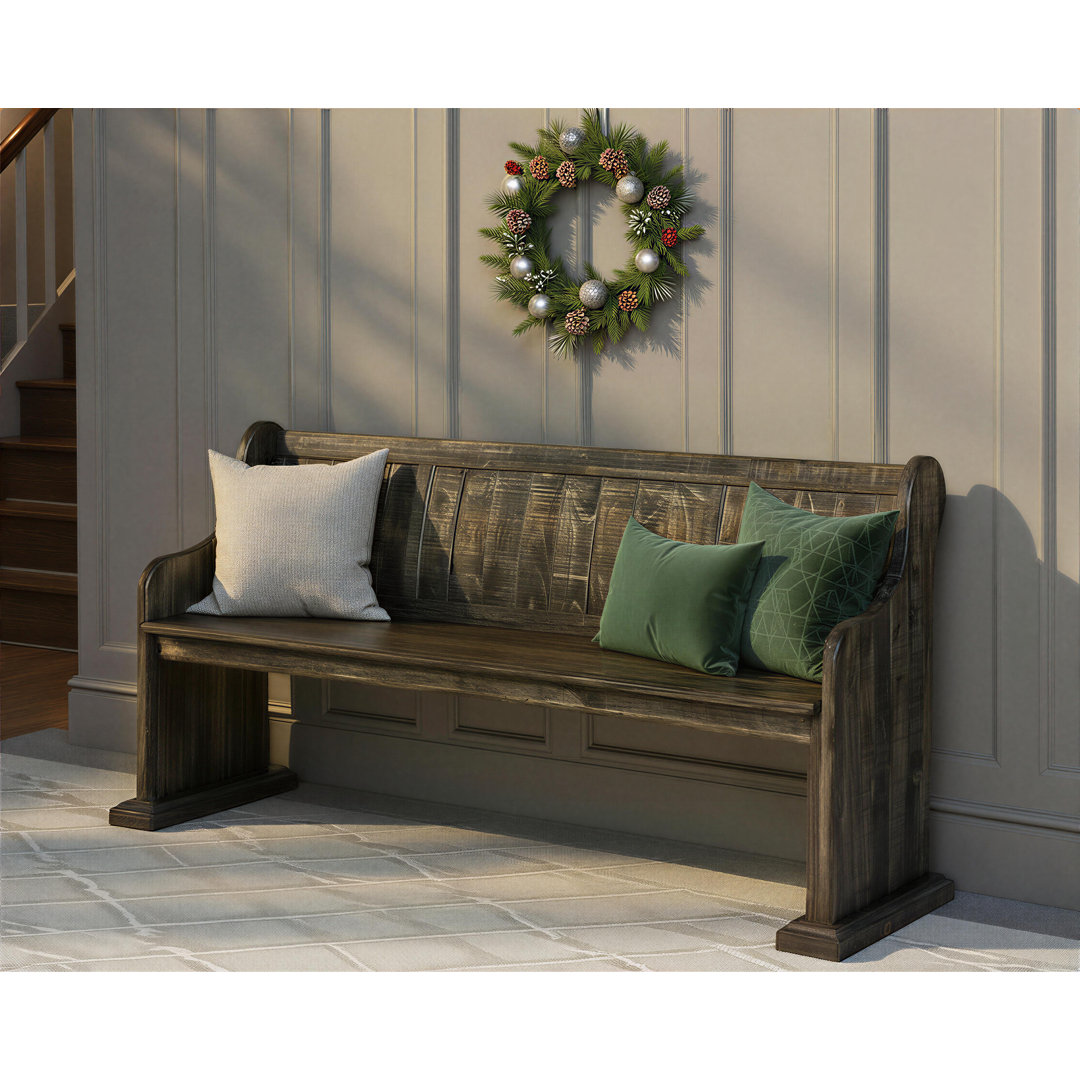 Horncastle Solid Wood Bench Laurel Foundry Modern Farmhouse® 