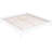 King Bed Frame, White Universal Platform, Slatted Support, Pine And Headboard Feature Bed, Adjustment